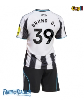 Newcastle United Bruno Guimaraes #39 Echipament de Fotbal Replică 2025-26 Copii Acasa (+ Șorturi)